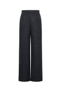 Woven Polyester Fiber Women's Straight Pants Elegant Checkered Fall/Winter